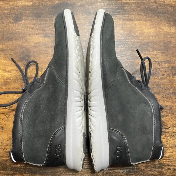 UGG Union Leather Chukka Boots Waterproof Men's Size 8 Black - Picture 7 of 9